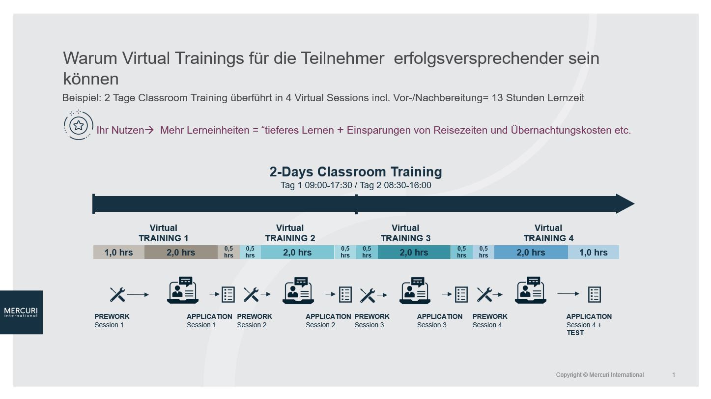 Virtuelle Trainings Online-Coaching und e-Learning im Vertrieb mit Mercuri